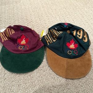 Brand New 1996 Atlanta Olympic Games McDonald’s Hats Pair